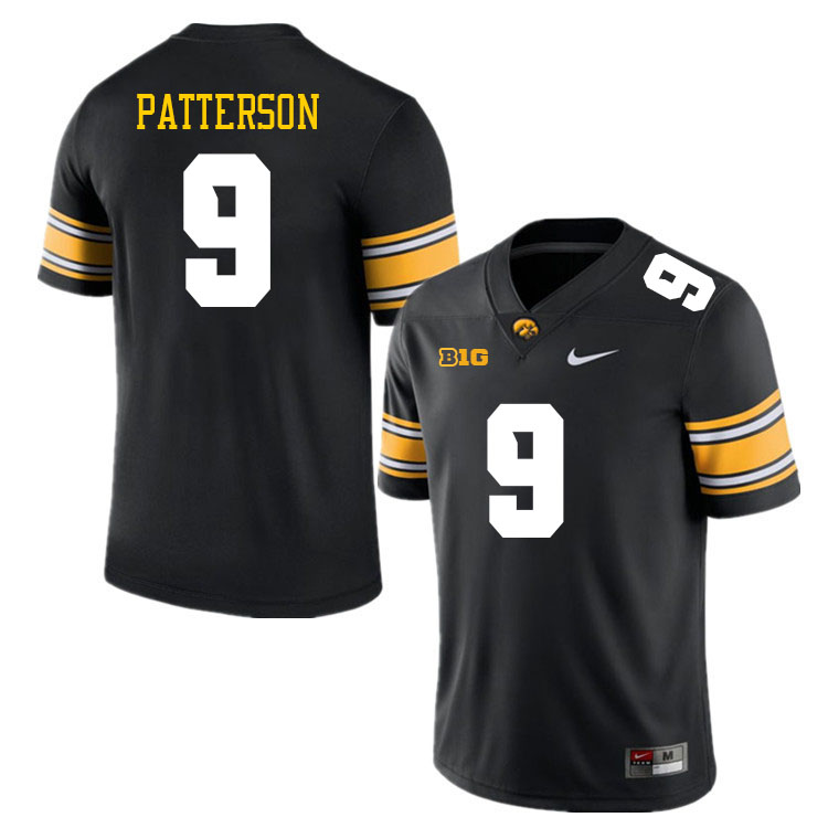 Iowa Hawkeyes #9 Jaziun Patterson College Football Jerseys Stitched Sale-Black